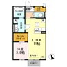 グレイス 1LDKの間取り
