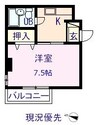 ルーエ霞町 1Kの間取り