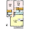ソレイユ千田A棟 2LDKの間取り