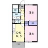 ブランドール・ヴィラ 2DKの間取り