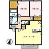 レジデンス・ルネ　M棟 2LDKの間取り