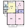 シティハイツむつみＡ 3DKの間取り