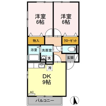 間取図 アルカディア・Ｋ