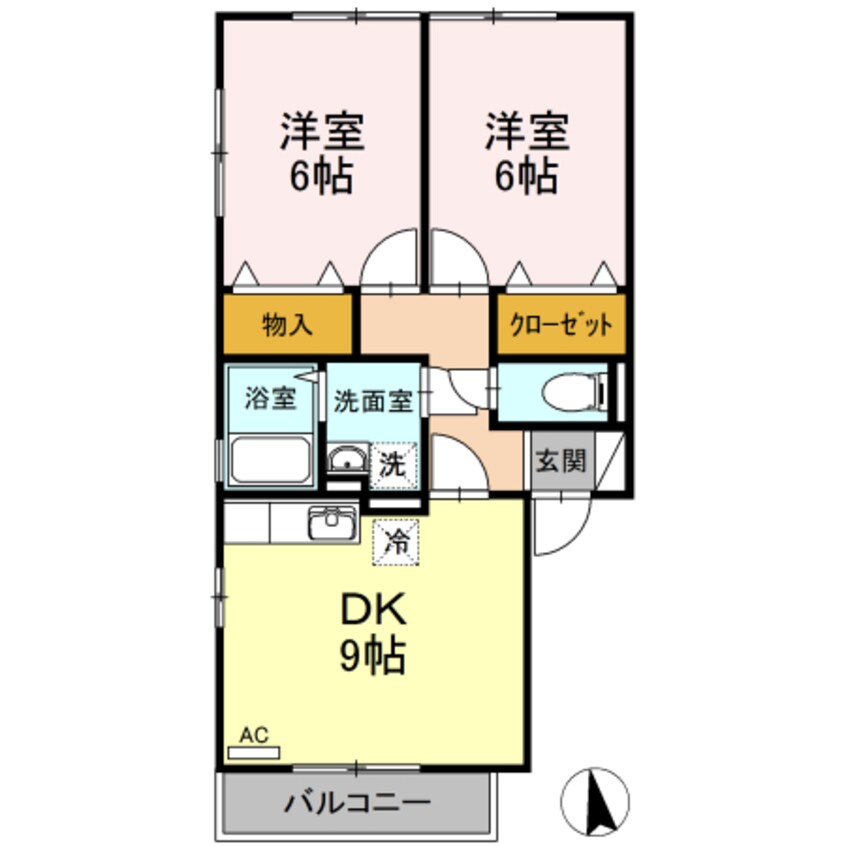 間取図 アルカディア・Ｋ