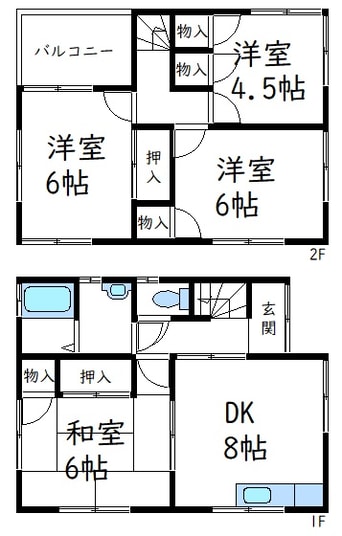 間取図 多治米町３丁目戸建