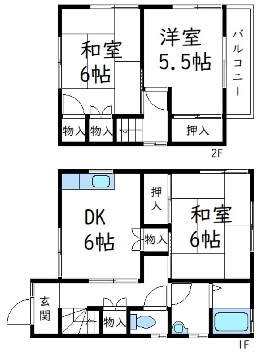 間取図 多治米町３丁目戸建
