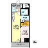 アロフト 1LDKの間取り