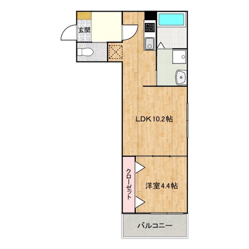 間取図 大門町新築アパート（仮）