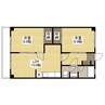 ソシエ府中 2LDKの間取り