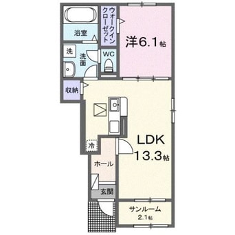 間取図 カーサ・ラッフィナートⅡ　Ａ