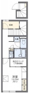 レオパレス連 1Kの間取り