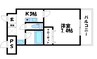 フォックスレイク 1Kの間取り