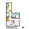 ラプンツェル 1Kの間取り