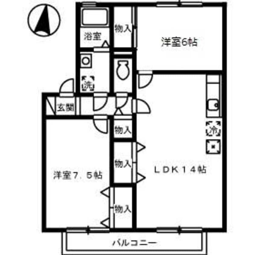 間取図 セジュール丹地