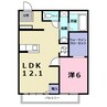 スカイハイツ河相Ａ 1LDKの間取り