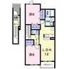 ヴァンエコールＢ 2LDKの間取り