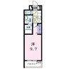 東手城町３丁目アパート 1Kの間取り