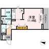 メラヴィリア西町 1Rの間取り