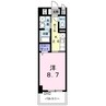 エスパシオ南蔵王 1Kの間取り