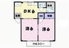 コーポラス井上 2DKの間取り