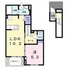 ライトスプリングＡ 1LDKの間取り