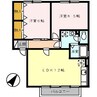 セジュール引野 2LDKの間取り