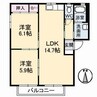 ファミールひらのや 2LDKの間取り