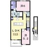 エミネンス　Ｂ 2LDKの間取り