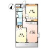 ラングウッド 2LDKの間取り