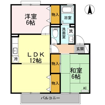 間取図 ビラ芳翠B棟