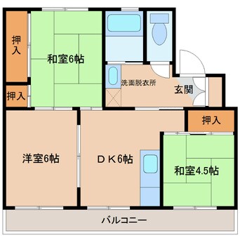 間取図 ファミール・烏帽子1号棟