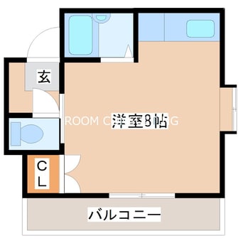 間取図 鹿児島市電１系統/騎射場駅 徒歩7分 3階 築32年