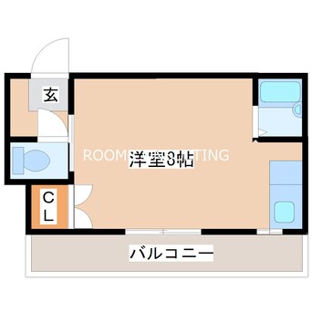 間取図 鹿児島市電１系統/騎射場駅 徒歩7分 3階 築32年