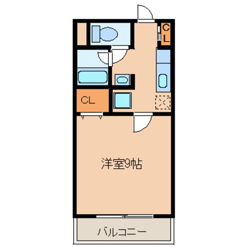 間取図 北埠頭・鹿児島駅前～山田～皇徳寺郵便局前/天神南 3階 築18年