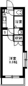 鹿児島市電１系統/騎射場駅 徒歩6分 1階 築19年 1Kの間取り