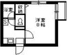 鹿児島市電１系統/新屋敷駅 徒歩5分 3階 築30年 1Kの間取り