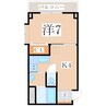指宿枕崎線/郡元駅 徒歩18分 1階 築31年 1Kの間取り