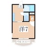 鹿児島市電２系統/中洲通駅 徒歩4分 3階 築37年 1Kの間取り
