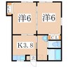 日豊本線/仙巌園駅 徒歩3分 1階 築9年 2Kの間取り