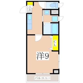 間取図 鹿児島市電１系統/騎射場駅 徒歩3分 4階 築17年