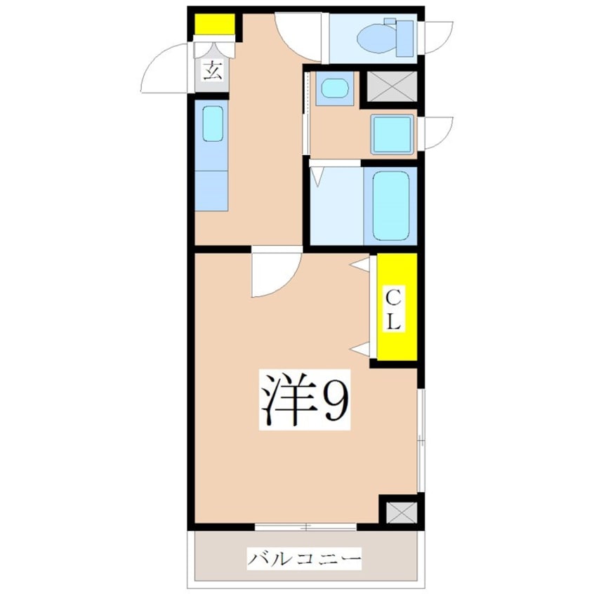 間取図 鹿児島市電１系統/騎射場駅 徒歩3分 4階 築17年