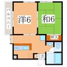 鹿児島市電２系統/神田（交通局前）駅 徒歩19分 3階 築26年 2DKの間取り