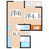 タフィー館 2Kの間取り