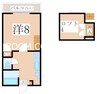 サンライズ大峯 1SKの間取り