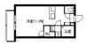 鹿児島市電１系統/郡元駅 徒歩5分 3階 築12年 1Rの間取り