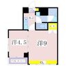 鹿児島市電１系統/荒田八幡駅 徒歩4分 4階 築29年 2Kの間取り