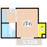 S・A荒田 1Kの間取り