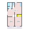 平川シーサイドマンション 2LDKの間取り