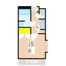 鹿児島市電１系統/水族館口駅 徒歩17分 2階 築34年 1Kの間取り