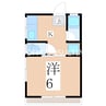 鹿児島市電１系統/二軒茶屋駅 徒歩2分 1階 築41年 1Kの間取り